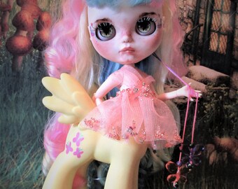 custom Blythe / My Little Pony Flutter Shy only one like her