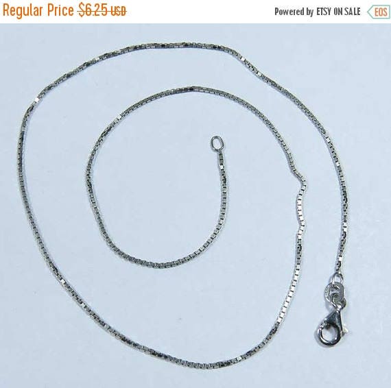 925 Sterling Silver Finished Neck Chain 1.00mm Box