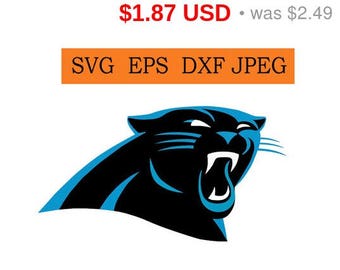 Sale 25% - Carolina Panthers logo in SVG / Eps / Dxf / Jpg files INSTANT DOWNLOAD!