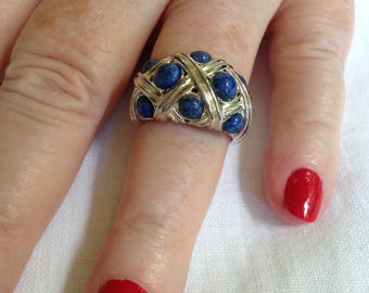 Sterling Silver Lapis Ring