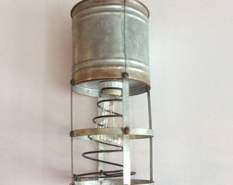 Repurposed Metal Light Fixture