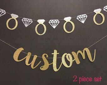 Birthday Banners, Custom Banner, Bachelorette Party Decoration, Birthday Party Banners, Wedding Banners, Photo Booth Prop