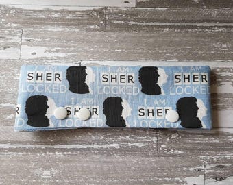 Sherlock Inspired -I am Sherlocked Theme DPN Holder -for 6" DPNs -DPN Cozy -DPN Cover