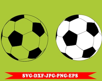 Soccer ball svg, svg in svg formats-eps 5 football-dxf-png-jpg. For Cricut, Silhouette, vinyl cutting machines, Cameo for embroidery.