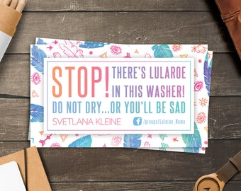Boho Lula Washer Magnet, Free Personalized, LLR Do Not Dry Magnet, You'll Be Sad, Care Magnet, Business Cards Size, For lularoe Retailer