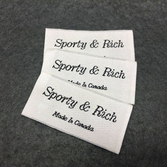 100 satin woven labels woven satin labels satin woven label