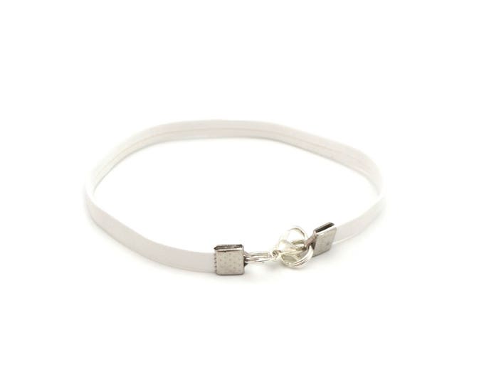 White mens bracelet