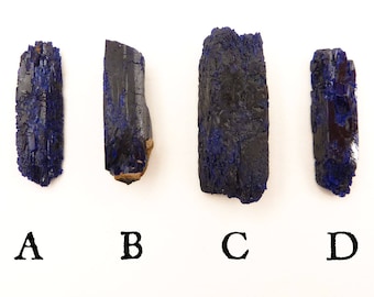 Azurite | Azurite Crystal | Raw Azurite | Chessylite | Raw Chessylite | Azurite Point | Morocco | 5-20 carats