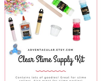 Clear Slime Kit Value Bundle for slime sellers