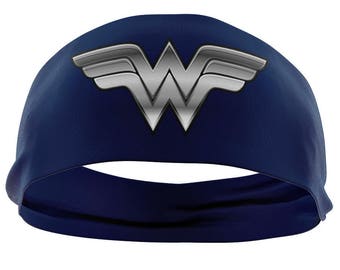 Wonder Woman HeadBand | Yoga Headband | Workout Headbands | Running Headband | Wide Headband | HeadWrap | Womens Headband | Turban Headband