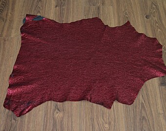 Leather skin of dark red metallic (2017081013)