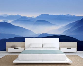 Mountain Wall Mural mountain wall mural | etsy Mountain Wall Mural mountain wall mural | etsy