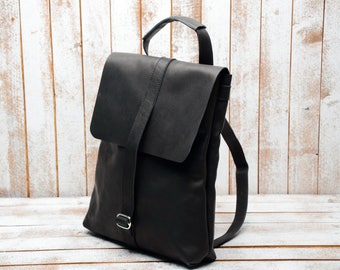 Backpack -Transformer laptop bag laptop backpack leather backpacl backpack rucksack laptop rucksack Leather backpack