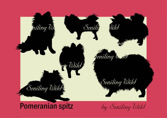 Download Pomeranian spitz silhouette svg clipart dog cutout german