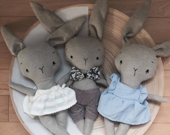 Funny Bunny stuffed animal toy baby and child