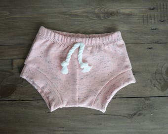 Baby/Tot Shorties, French Terry, Pink