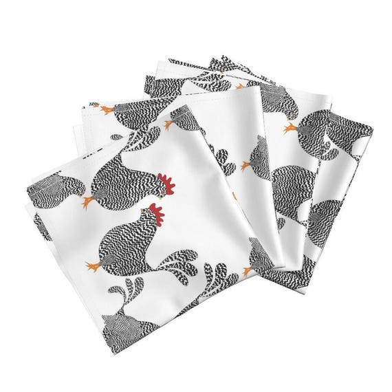 Cloth Dinner Napkins Chick Chick Chickens by