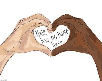 Yard Sign - Hate Has No Home Here