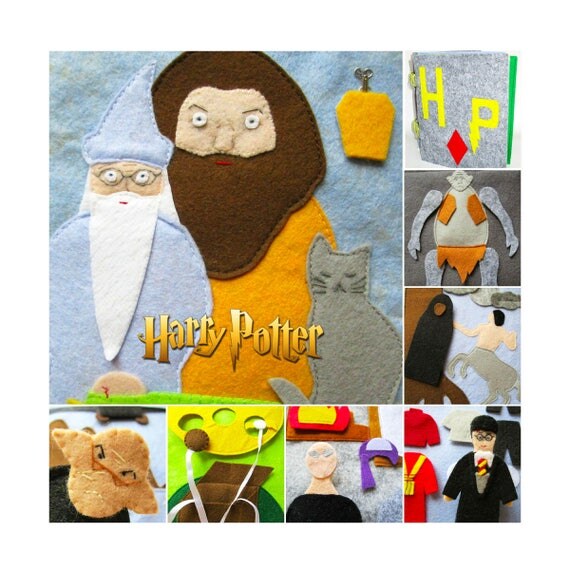 Harry Potter Quiet Book pages 24 Soft book Harry Potter baby