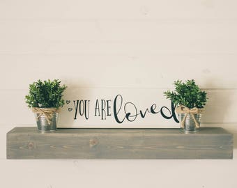 Wood Floating Shelf | Rustic Floating Shelf | Floating Shelves