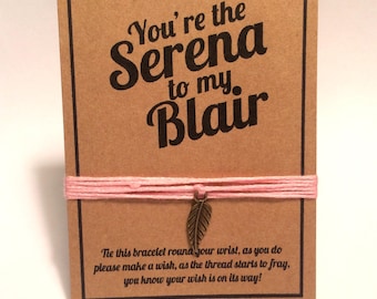 Gossip Girl Serena Blair birthday wish charm bracelet
