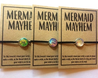 Mermaid Mayhem friendship charm bracelet various colour