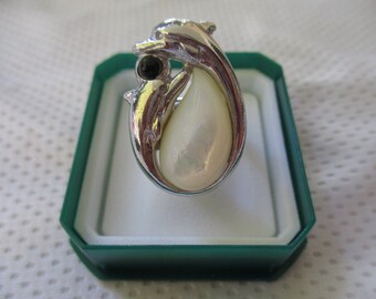 anello delfini argento 925 - sterling silver 925 ring (dolphins)