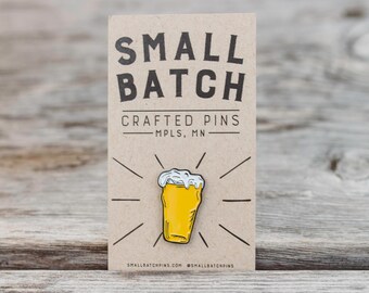 Pint Glass Enamel Lapel Pin
