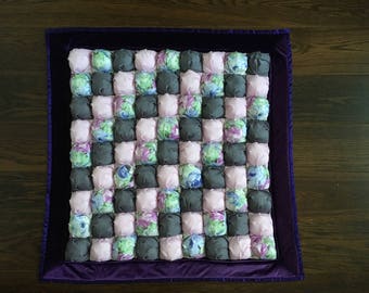 Bubble Quilt / Ready To Ship / Puff Quilt for Baby Floor Time / Biscuit Quilt / Baby Floor Mat / Bubble Play Mat