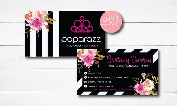printed paparazzi business cards