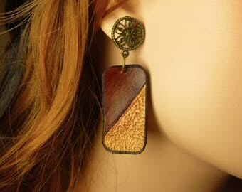 Unique gift Wonder woman earring Women dangle earring Love earrings women Unique earrings her It girl earrings Plain earrings Short modern