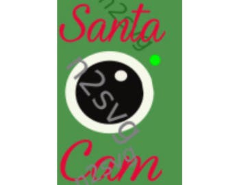 Santa cam svg . Digital file svg cricut Christmas svg