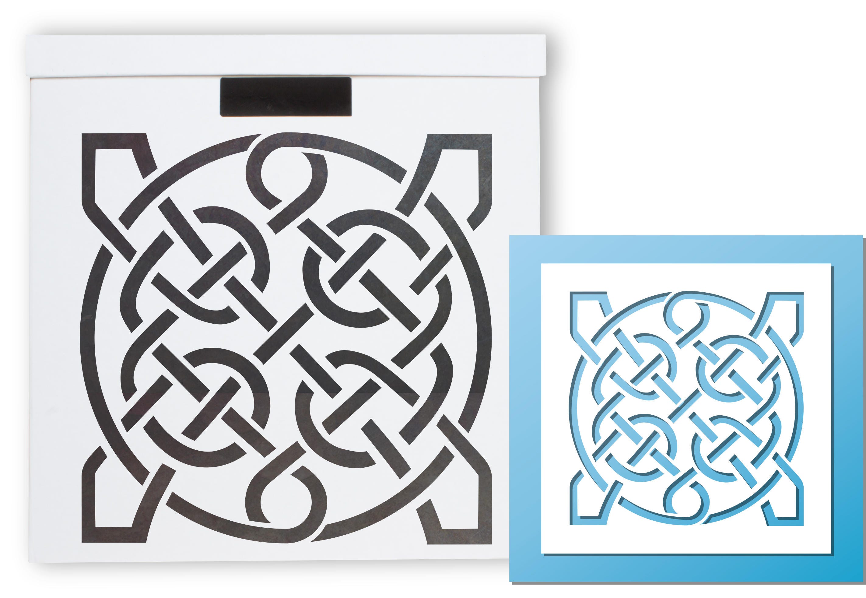 celtic knot mandala stencil small wall art scrapbooking