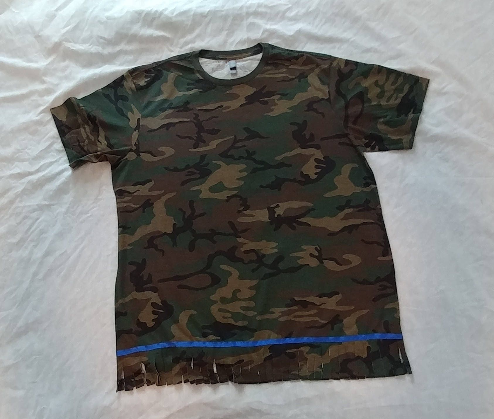 t shirt with fringes