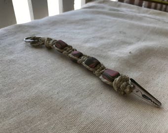 Vintage Switchblade Roach Clip Knife Necklace on a bling-bling