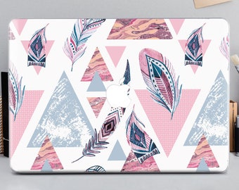 Feather macbook air 13 hard case case geometric macbook cover 12 macbook pro case hard macbook pro retina 15 macbook hard cover pro mCA_023