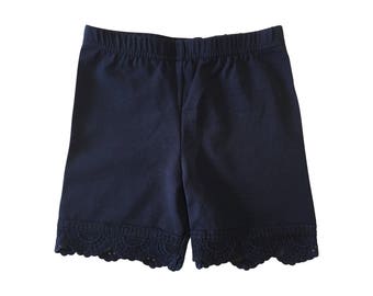 Underbottom Shorts with Lace Trim