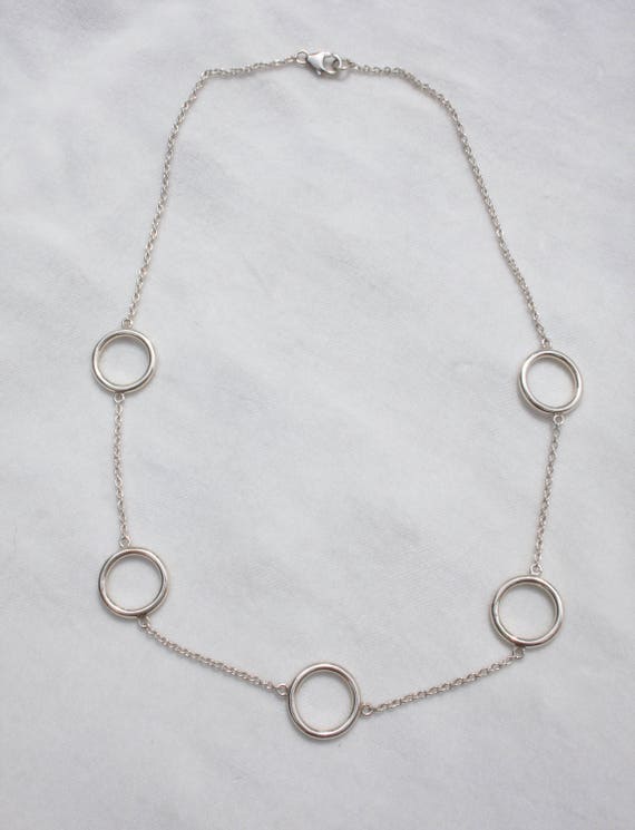 Sterling Silver Circle Necklace