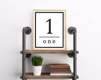 Family Number Sign, Number Sign, Family Sign, Gallery Wall Sign, Farmhouse Decor, Family Name Sign, Farmhouse Wall Decor, Number Sign