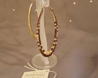 Swarovski Glamour earrings - Bayonce 1929 Gold & Topaz