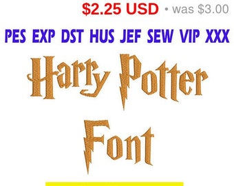 free harry potter embroidery font
