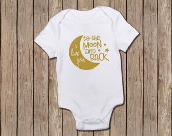 I love you to the moon and back/baby onesie/baby girl/baby gift/baby shower gift/baby gift/baby clothing/onesie/infant clothing/newborn/baby