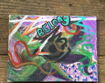Acrylic painting //Belong//