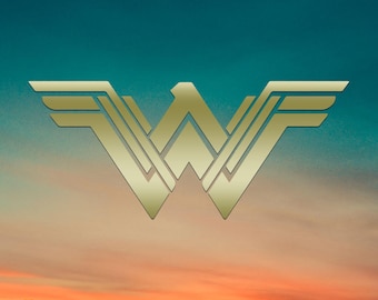 NEW Wonder Woman Logo - Vinyl Decal, Car Decal, Laptop Decal, Water Bottle Decal, Bumper Sticker, Yeti Tumbler Decal, DC Comics, Super Hero