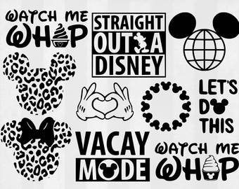Disney World SVG Bundle, Disney clipart, Disney cut files, Disney svg files for silhouette, files for cricut, svg, dxf, eps, cuttable design