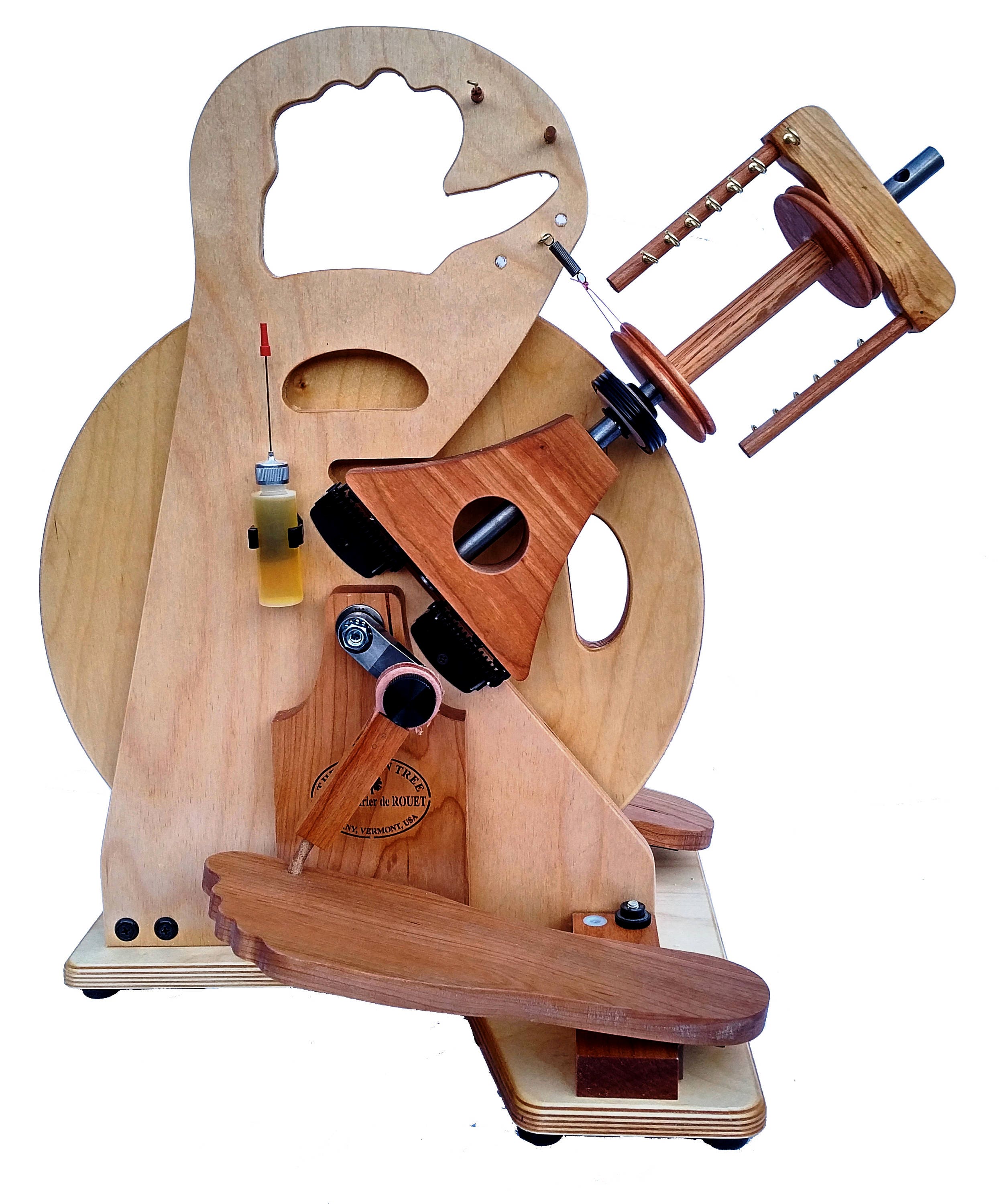 Merlin Tree HitchHiker Double Treadle Spinning Wheel