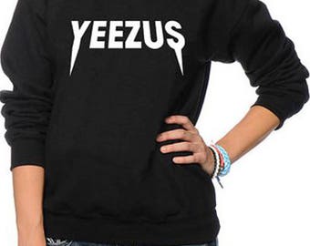 Yeezus sweatshirt Kanye west fans sweatshirt logo Pablo tour