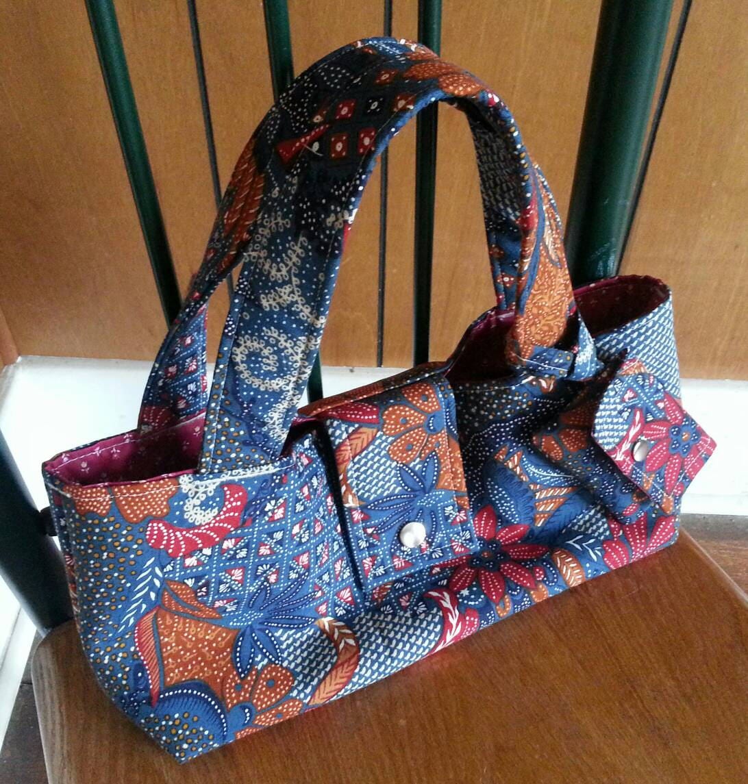 FREE SHIPPING Women's Handmade Fabric Purse Top Handle