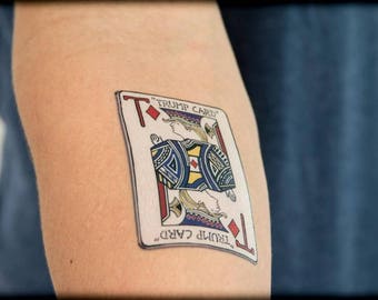 Trump Tattoo, Trump Card Temporary Tattoo