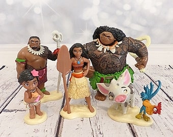 Thomas MOANA Cake topper Disney figurine set